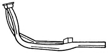 Труба выхлопного газа AKS DASIS SG60129