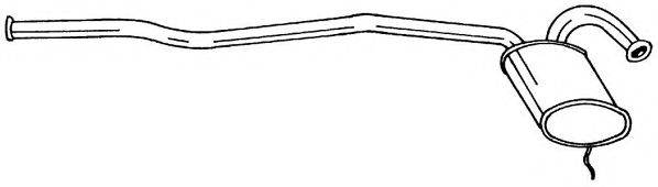 Средний глушитель выхлопных газов AKS DASIS SG50441