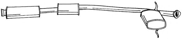 Средний глушитель выхлопных газов AKS DASIS SG50439