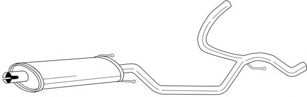Средний глушитель выхлопных газов AKS DASIS SG41417
