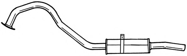 Глушитель выхлопных газов конечный AKS DASIS SG38640