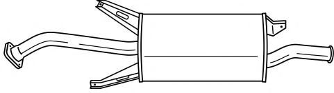 Глушитель выхлопных газов конечный AKS DASIS SG37609