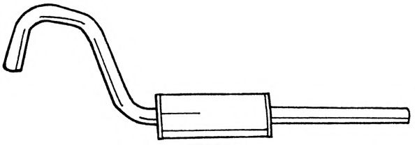 Глушитель выхлопных газов конечный AKS DASIS SG25606