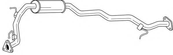 Средний глушитель выхлопных газов AKS DASIS SG23448