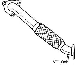 Труба выхлопного газа AKS DASIS SG22106