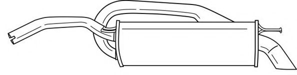 Глушитель выхлопных газов конечный AKS DASIS SG13681