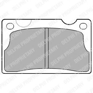 Комплект тормозных колодок, дисковый тормоз DELPHI 20153