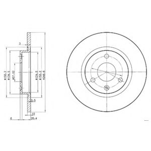 Тормозной диск DELPHI BG2724