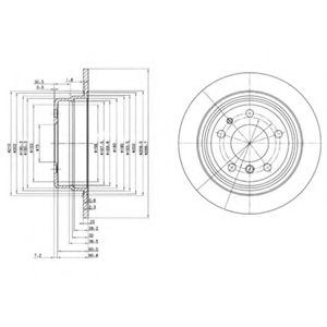 Тормозной диск DELPHI BG2437