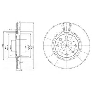 Тормозной диск DELPHI BG2690