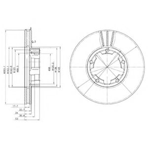 Тормозной диск DELPHI BG3245