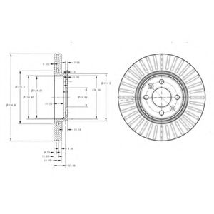 Тормозной диск DELPHI BG3430