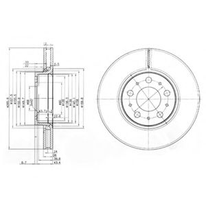 Тормозной диск DELPHI BG3513