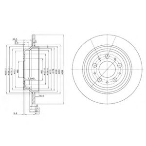 Тормозной диск DELPHI BG3515