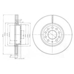 Тормозной диск DELPHI BG3953