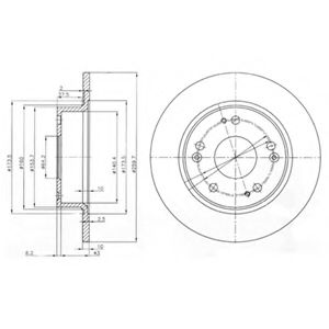 Тормозной диск DELPHI BG3964