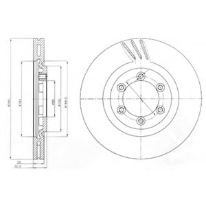 Тормозной диск DELPHI BG4112