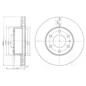 Тормозной диск DELPHI BG4100