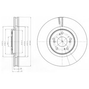 Тормозной диск DELPHI BG4225