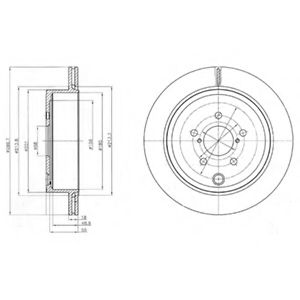 Тормозной диск DELPHI BG4288