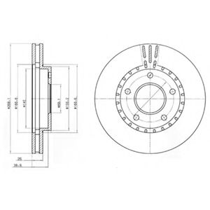 Тормозной диск DELPHI BG4323