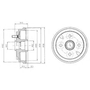 Тормозной барабан DELPHI BF462