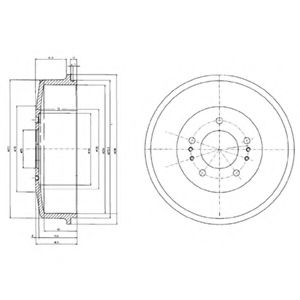 Тормозной барабан DELPHI BF520