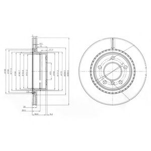 Тормозной диск DELPHI BG3901C