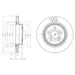 Тормозной диск DELPHI BG4226C