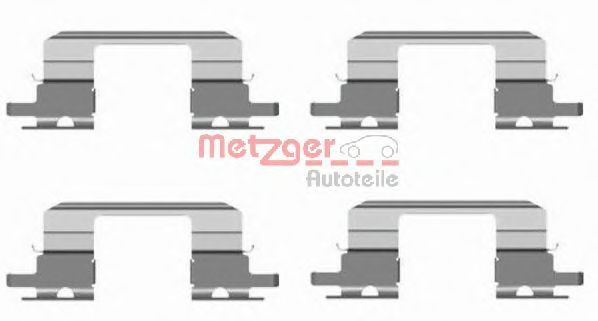 Комплектующие, колодки дискового тормоза METZGER 109-1672