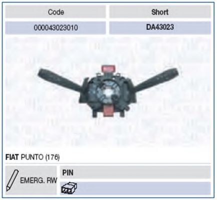 Выключатель на колонке рулевого управления MAGNETI MARELLI 43023