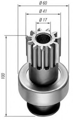 Ведущая шестерня, стартер MAGNETI MARELLI 940113020160