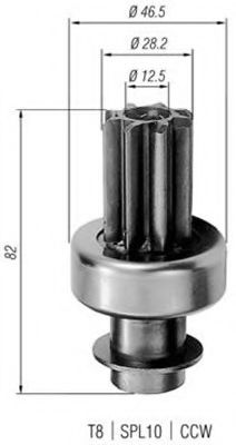 Ведущая шестерня, стартер MAGNETI MARELLI 940113020216
