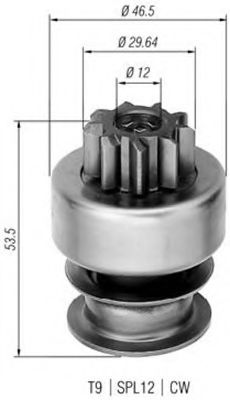 Ведущая шестерня, стартер MAGNETI MARELLI 940113020289