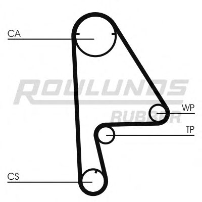 Комплект ремня ГРМ ROULUNDS RUBBER RR1216K1