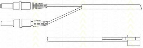 Сигнализатор, износ тормозных колодок TRISCAN 8115 28001