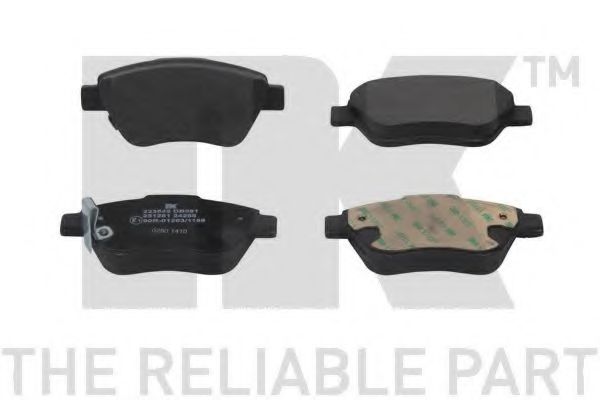 Комплект тормозных колодок, дисковый тормоз NK 223649