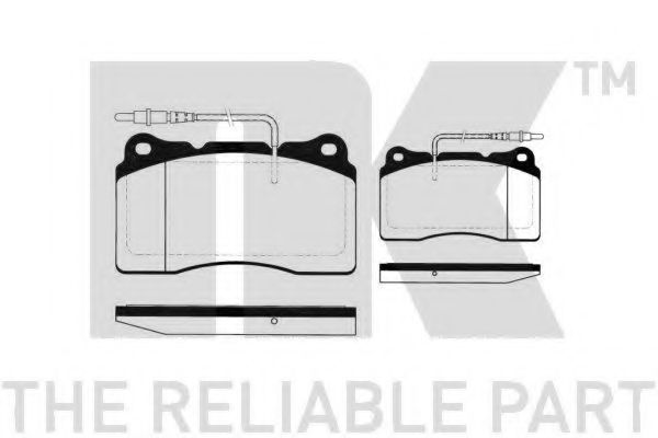 Комплект тормозных колодок, дисковый тормоз NK 223738