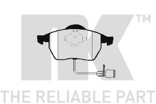 Комплект тормозных колодок, дисковый тормоз NK 224729