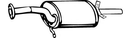 Глушитель выхлопных газов конечный FONOS 614406