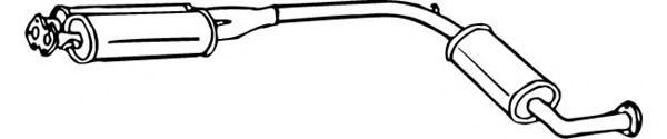 Средний глушитель выхлопных газов FONOS 17423
