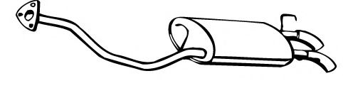 Глушитель выхлопных газов конечный FONOS 615248