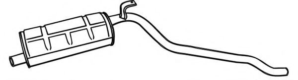 Глушитель выхлопных газов конечный FONOS 614629