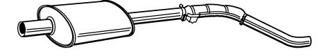 Средний глушитель выхлопных газов FONOS 610598