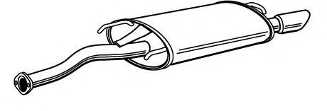 Глушитель выхлопных газов конечный FONOS 615322