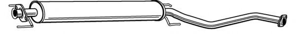 Средний глушитель выхлопных газов FONOS 617533