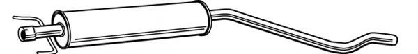 Средний глушитель выхлопных газов FONOS 23140