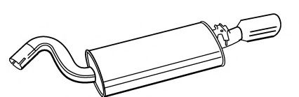 Глушитель выхлопных газов конечный FONOS 616357