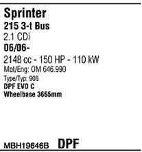 Система выпуска ОГ FONOS MBH19646B