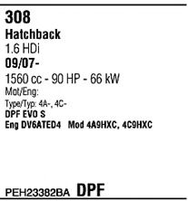 Система выпуска ОГ FONOS PEH23382BA